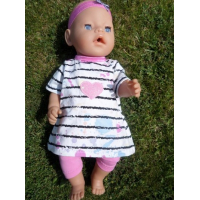 Toverjurk met legging en haarband, verkleurd in de zon